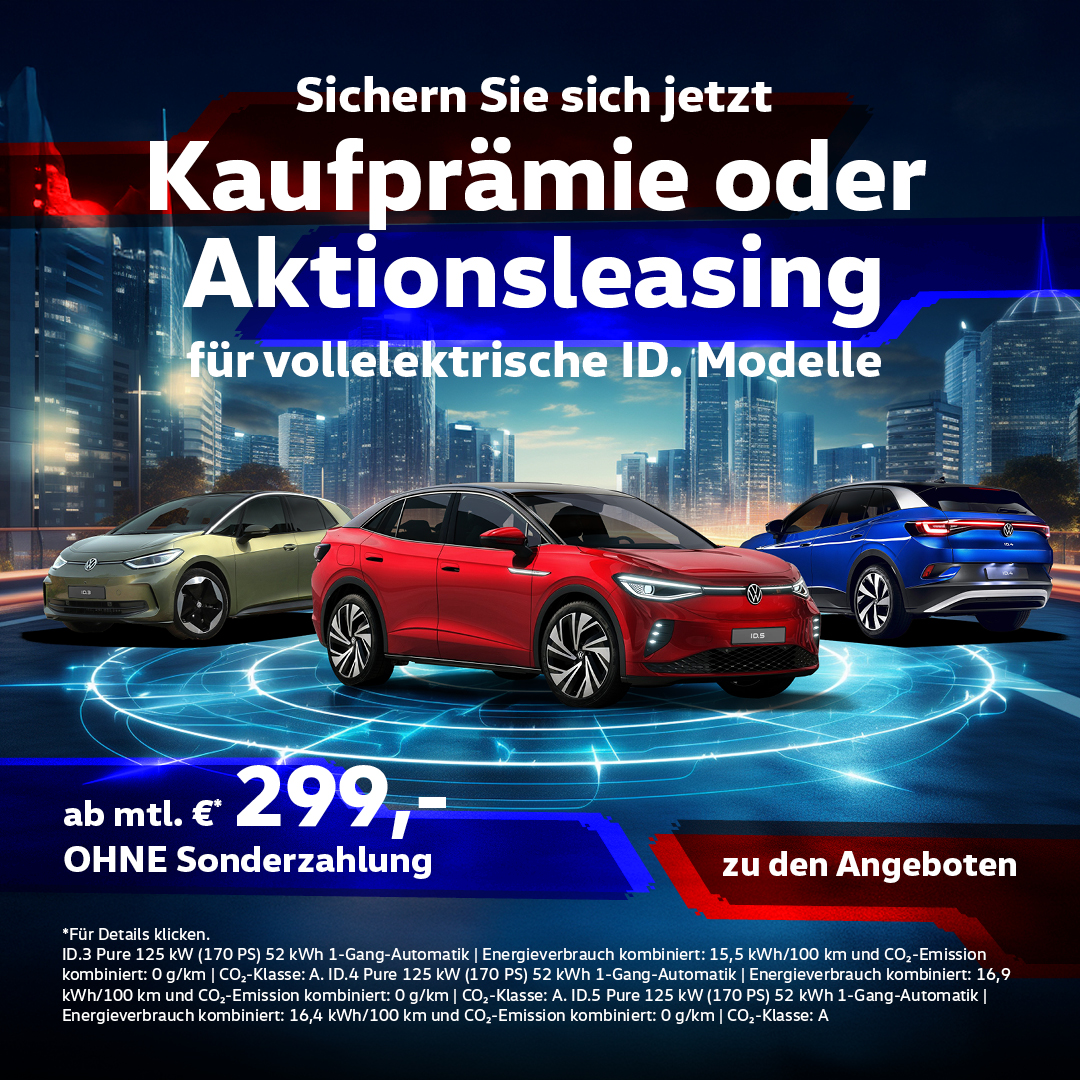 Beitragsbild VW ID.Sonderleasing Aktion