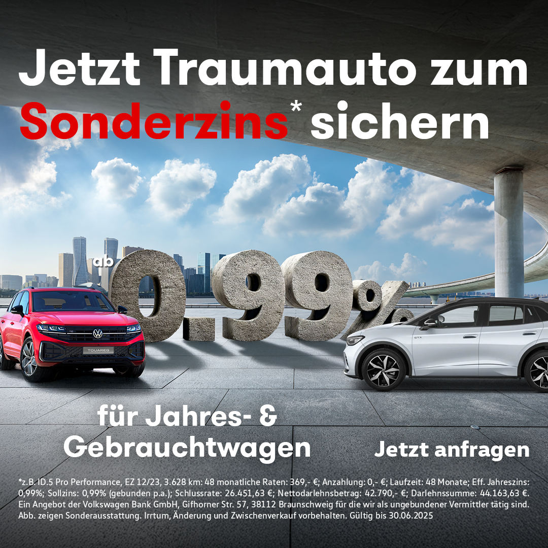 Beitragsbild VW VVJ Sonderzinsaktion