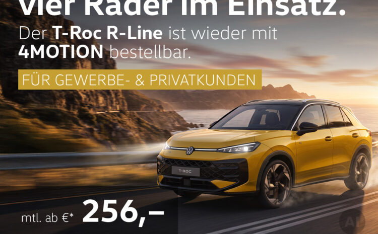  VW T-Roc R-Line 4MOTION Sonderleasing