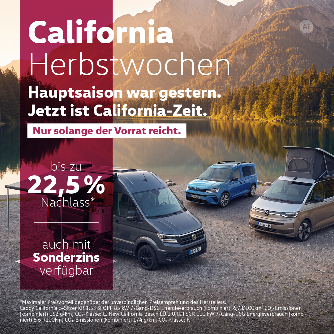 HEADER MOBILE VW California Herbstwochen